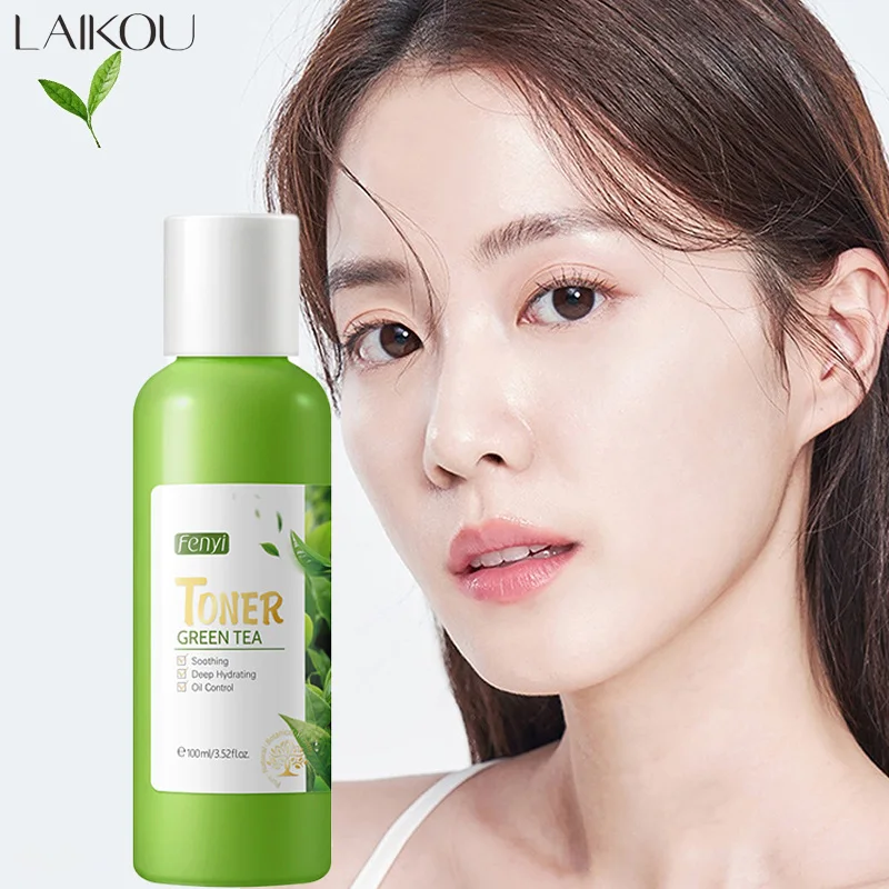 

LAIKOU & Fenyi Green Tea Toner for Face Refreshing Oil Control Moisturizing Skin Skincare Korean Products 100ml