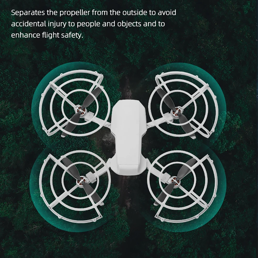 BRDRC Propeller Guard for DJI Mini 4K/Mavic Mini 1/2/SE Propeller Protector Props Wing Fan Cover Removable Cage Drone Accessory