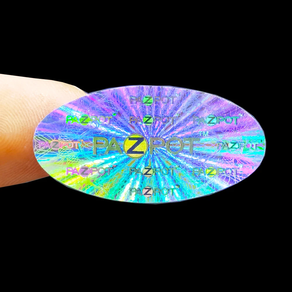 10000pcs 20x20mm Customize Silver Hologram Sticker Brand Logo Label Tamper Evident 3DEffect Laser Holographic Seal