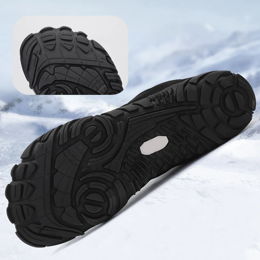 2023 Winter Booties Men Snow BareFoot Casual Shoes Outdoor Work Shoes Ladies Warm Fur Men Ankle Shoes Male Snow Boots Big Size