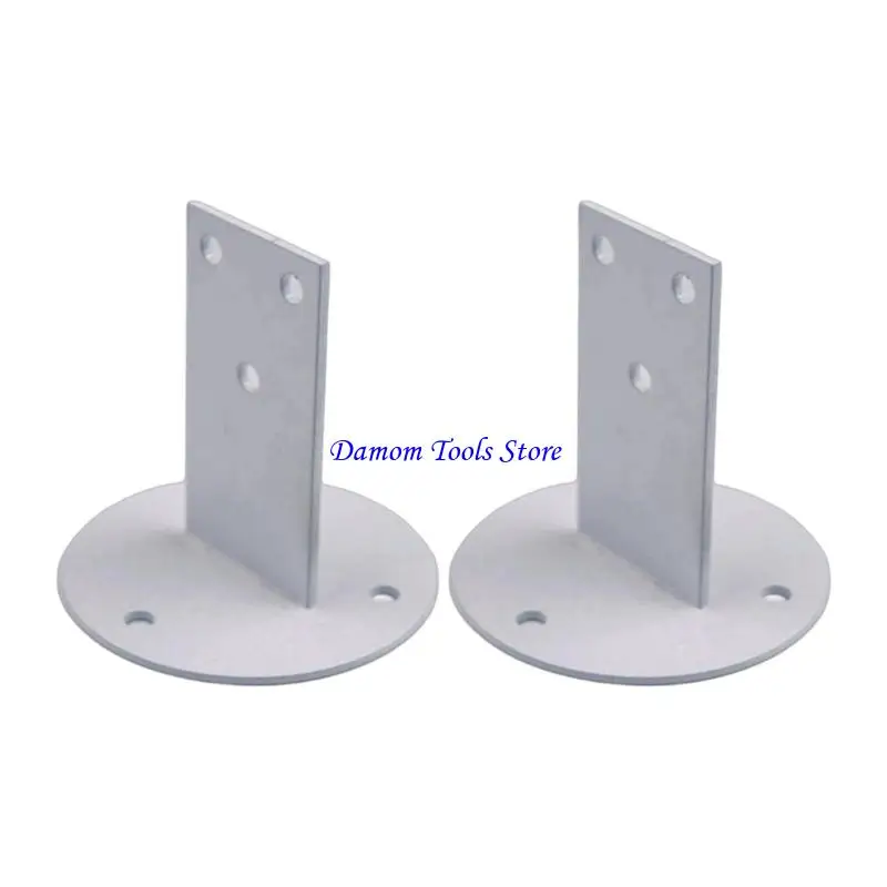 57BE Stair Support Mount in Steel with Round Base for Rail Fitting