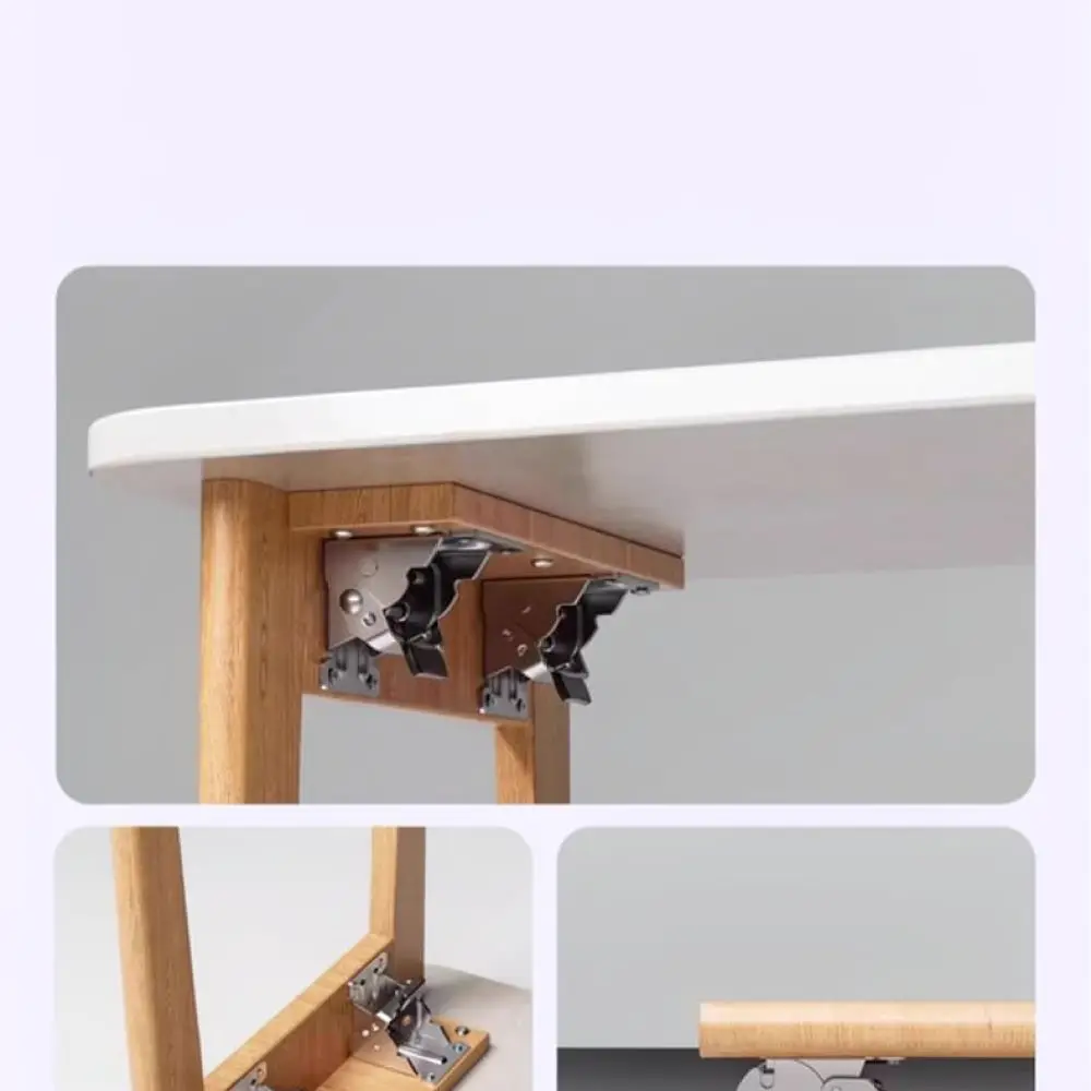 Universal Folding Hinge For Amada Furniture 90 180 Degree Self Locking Support Joint Cold Rolled Steel Desk Leg Accessory