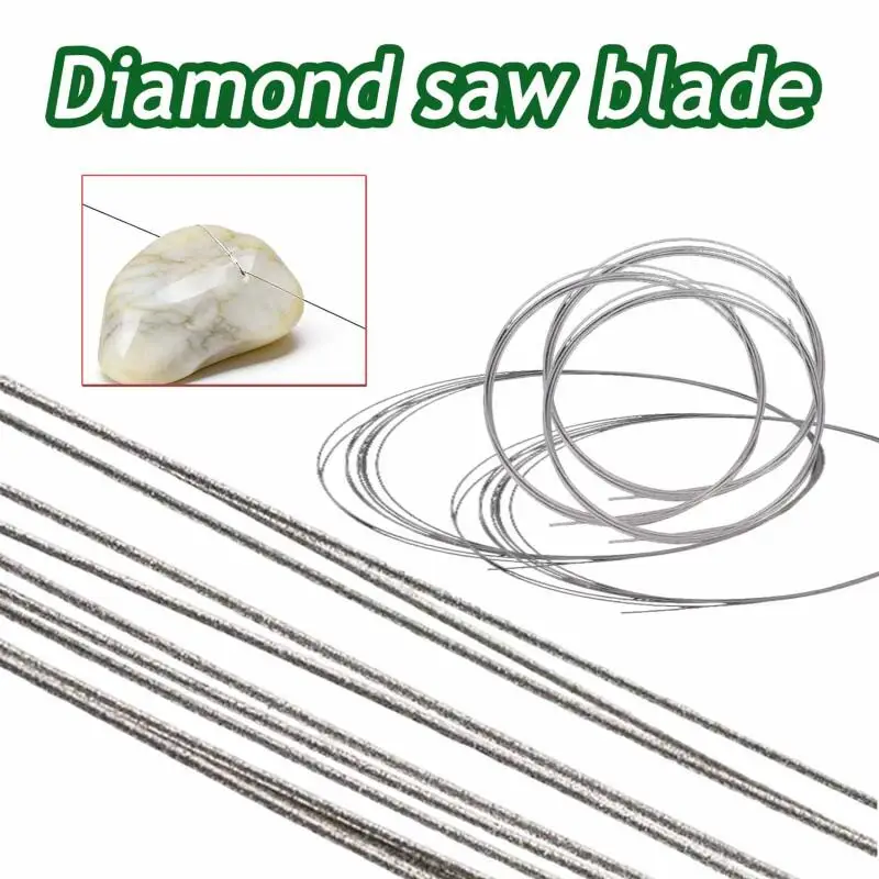 1M/1Roll Diamonds Wire Saw 0.15-0.5mm 1 Meter Low-Damage Cutting Accessory Suitable for Precision Cutting of Jade and Ceramics