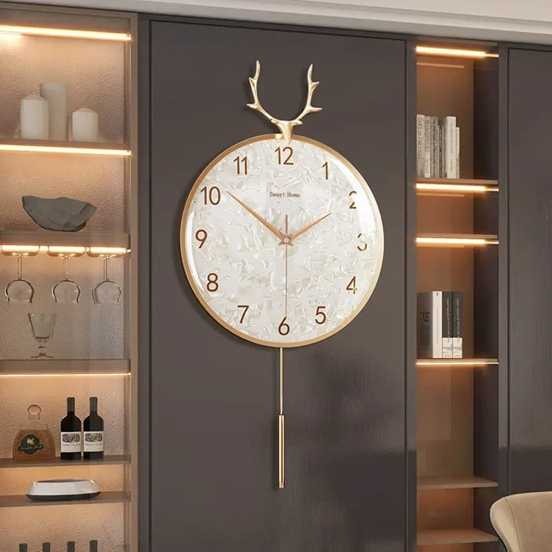 Digital Living Room Wall Clocks Art Mural Luxury Mechanism Large Vintage Clock Wall Bedrooms Reloj De Pared Home Decoration