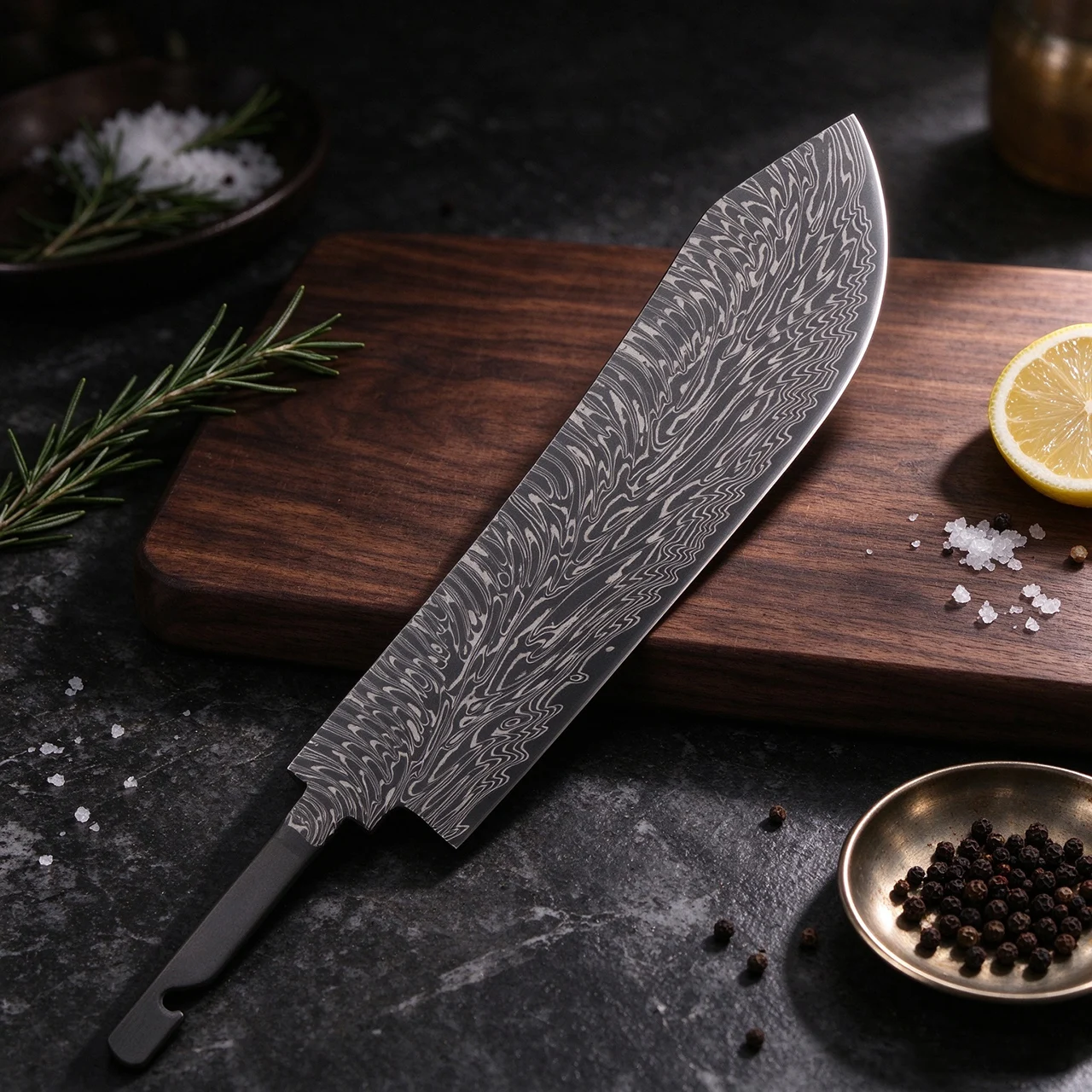 JUMCSONG Japan Gyuto Blank Semi-finished VG10 Steel Core Ultra Sharp High Hardness Blade DIY Enthusiast Tool Making Accessories