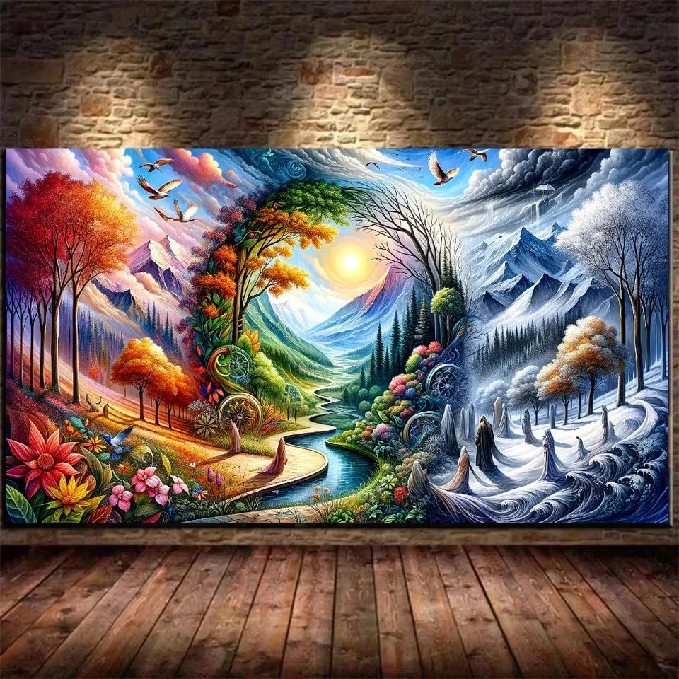 

Пазл из 500/1000 деталей, большой размер, тема «Четыре сезона», развивающая игрушка для детей, детские игры, рождественский подарок