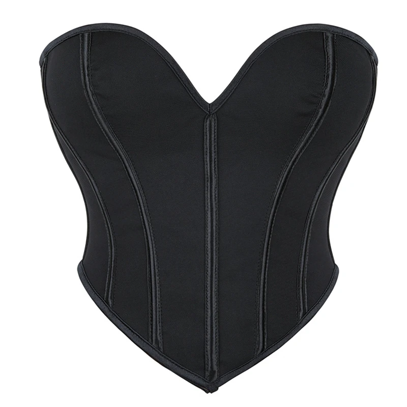 Women Overbust Corset Crop Tops Gothic Pink Bustiers Vintage Lace Up Body Shaper Korset Bustier Lingerie Sexy White Corselet