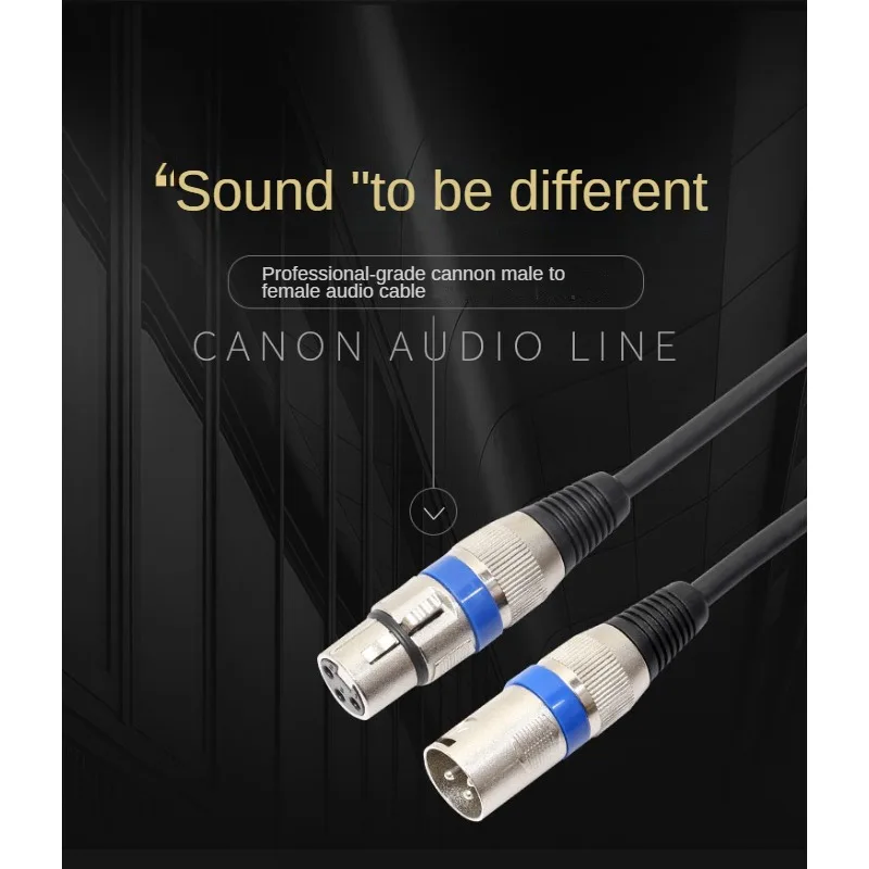 

XLR M to XLR F Stereo mixing console Cannon male to female audio cable Mixing console microphone speaker connection cable