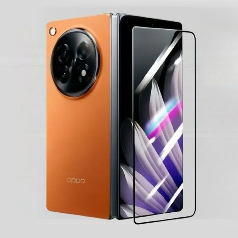 

Прозрачное закаленное стекло 9H для OPPO Find N6, защитное стекло для складного экрана FindN6, полное покрытие, черный край, защитное стекло для внешнего экрана