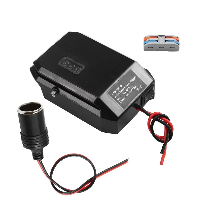 A34R For Parkside 18V Battery, Cigarette Lighter DC 18V To 12V Step Down Converter, Power Wheels Battery Adapter Buck Adapter