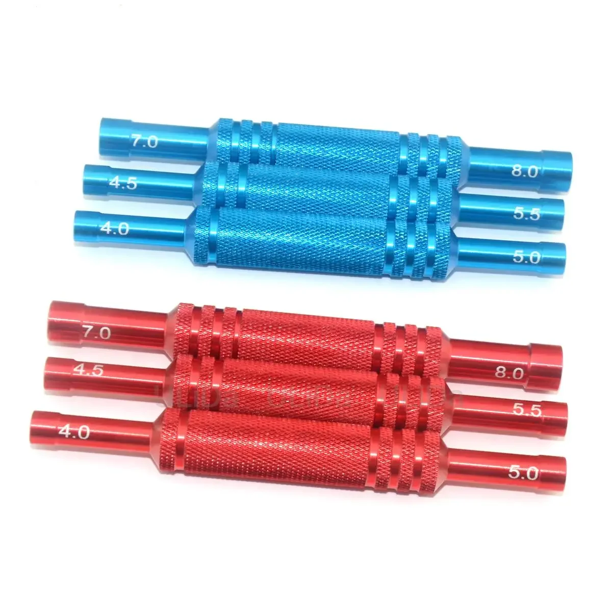 3Pack Aluminum Alloy Double Head RC Car Repair Hexagon Sleeve Screwdriver Hex Wrench Tool 4.0/5.0/4.5/5.5/7.0/8.0mm Assorted