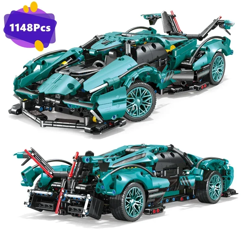 Technical for 76923 V12 Performance Race Car Building Blocks Sets，Scale Model Car Bricks Toys Gifts for Adults Home Decoration