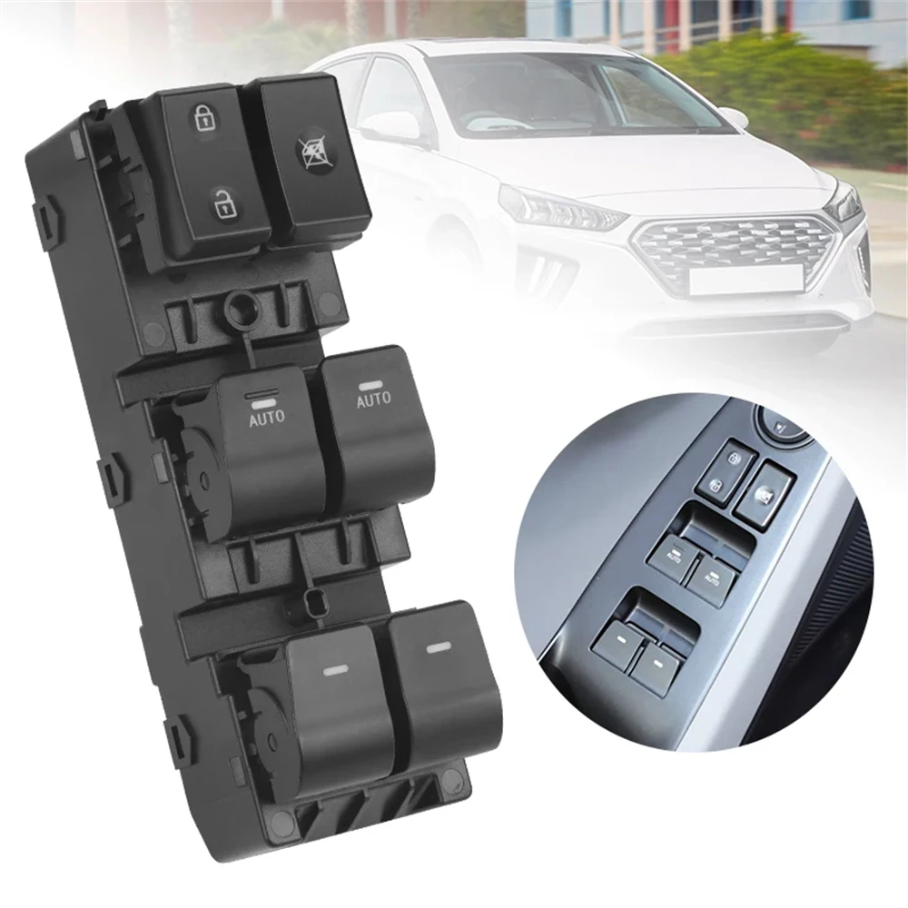 

Electric Power Window Control Switch Front Left Master for Hyundai Ioniq 2017-2021 93570-G2020 93570G2020 Auto Accessory