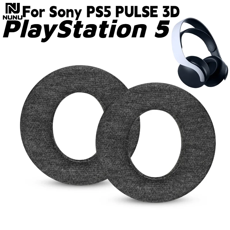

NUNU Replacement Cotton fabric EarPads With buckle For Sony PS5 PULSE 3D Headset Comfortable to wear, never shedding skin