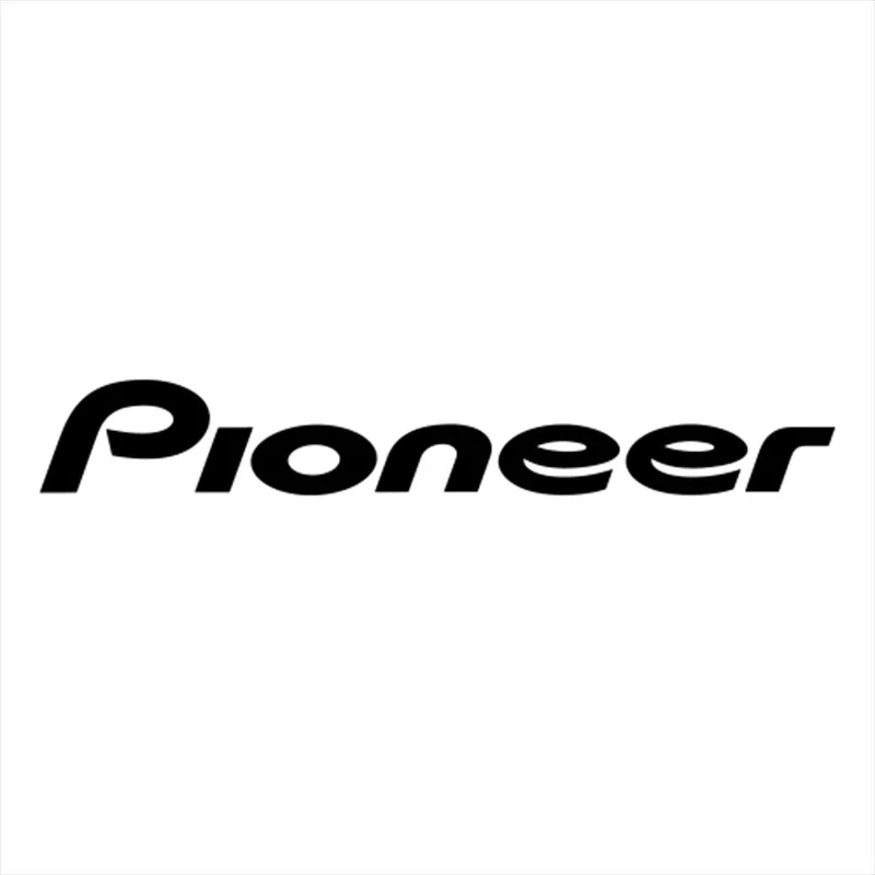 Pioneer Word-Autocollants de voiture en vinyle, accessoires de décoration pour automobile, décalcomanies noires et argentées