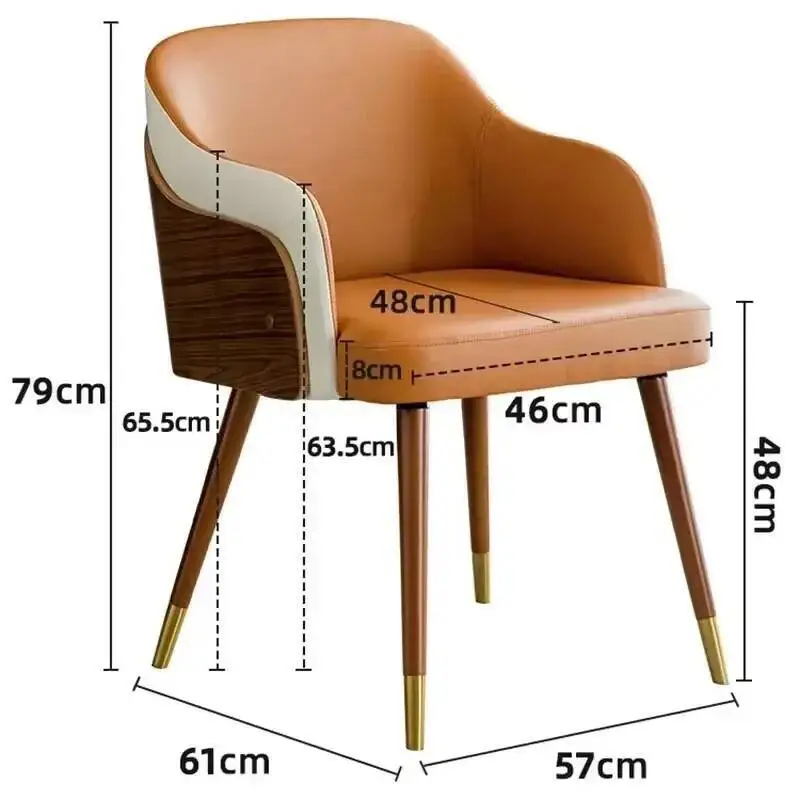

Beautiful Modern Chairs Ergonomic Dining Luxury Vintage Nordic Dining Chairs Trendy European Chaise Design Home Furniture