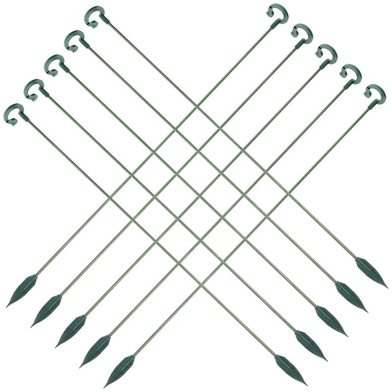 

10 Pcs 37cm Plants Growth Bracket Single Stem Support Sticks for Indoor chid Gardening Plant stakes Smooth Surface ABS Material