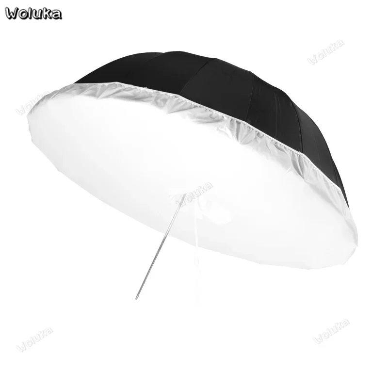 180cm Deep Mouth Reflective Umbrella Diffuser Black Silver Reflection Photography Parabolic Umbrella With Soft Cover RR1