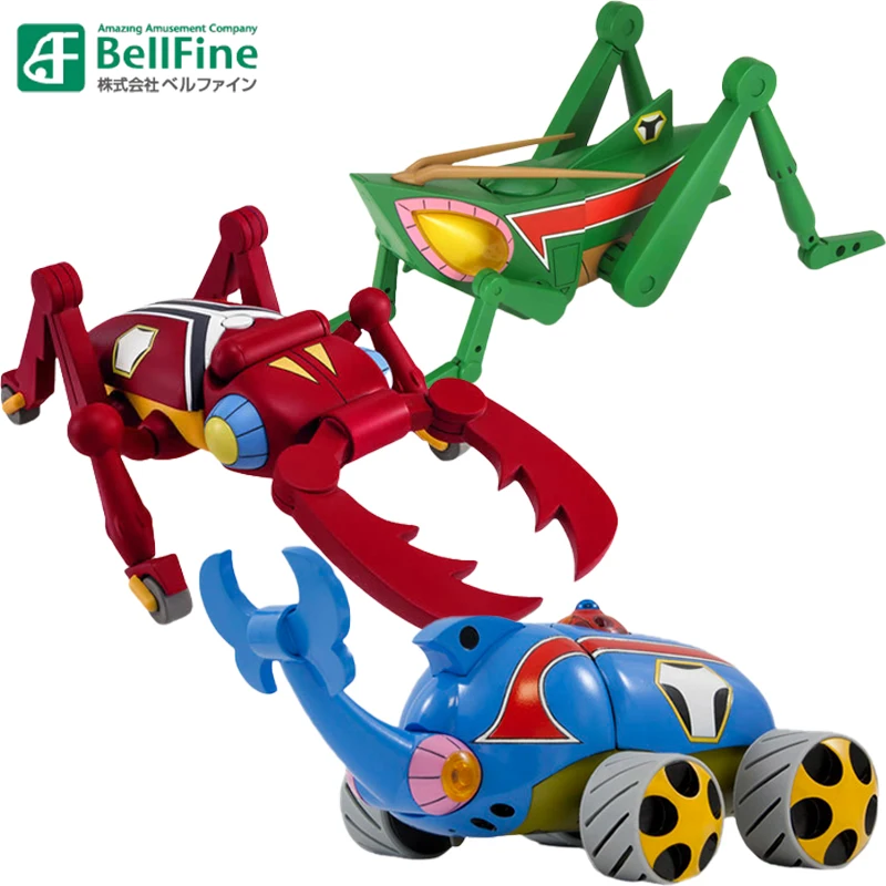 In Stock Genuine Original Bellfine Yatterman Stag Beetle & Grasshopper & Beetle Action Anime Figure Collectible Model Dolls Gift