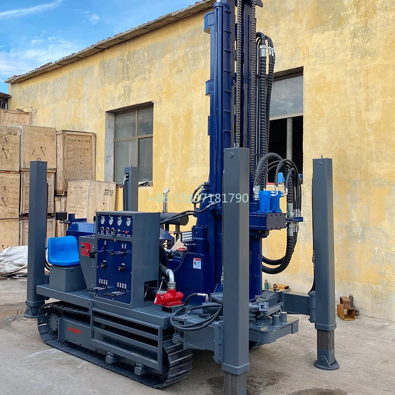 China Borehole 180m Core Drilling Rig Machine Hydraulic Air Drive Drill Rig Diesel Engine Sample Drilling Rig for Philippines