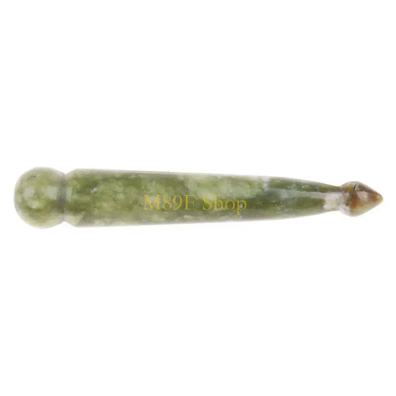 M89F Gua Sha Massage Tools,Natural Jade Stone Gua Sha Tools Scraping Massage for Face Back and Neck Pain Release