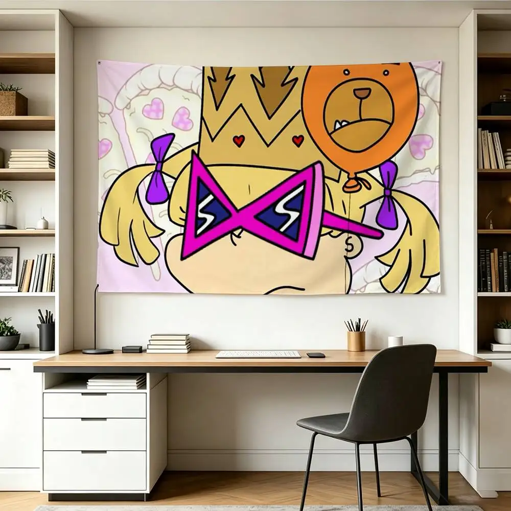 COOL R-Rugrat Chuckie Angelica   Flags Wall Hanging Background Art Banner for Bedroom Home Outdoor Decor