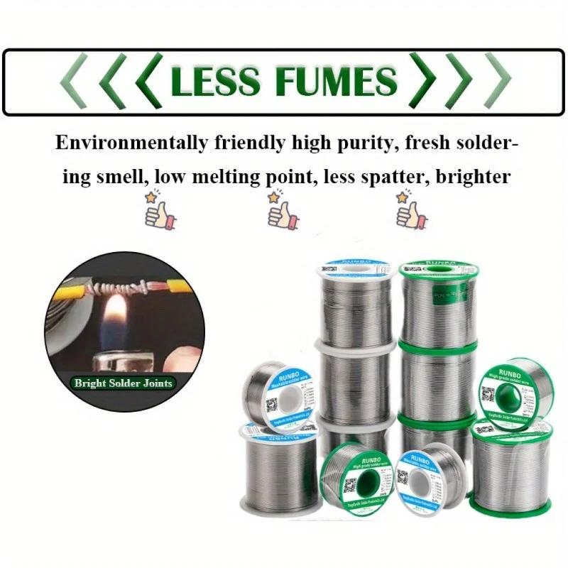 High Quality Genuine, High-Purity Active, High-Quality Lead-Free Solder Wire, 50g-1.76oz, With Rosin Core Flux 1.5-2.0% view 6