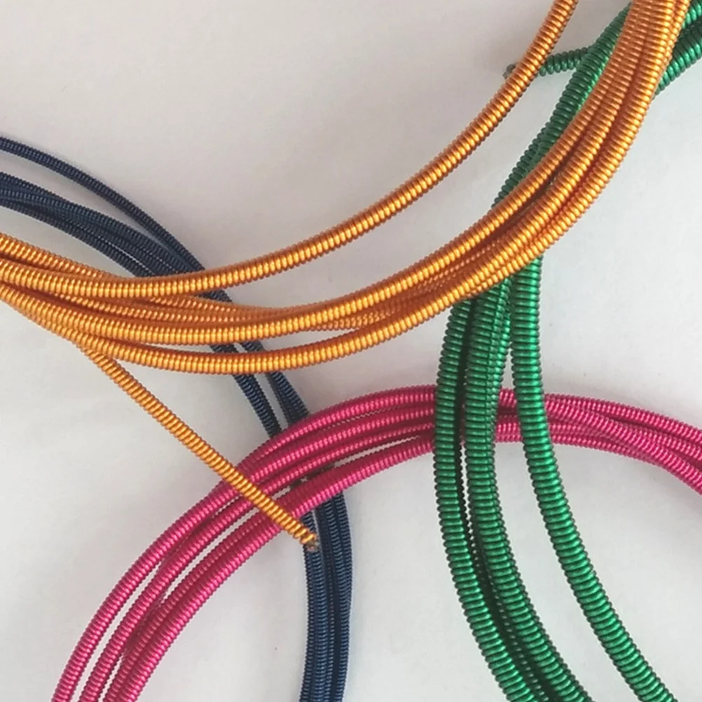 

4Pcs Reusable Nickel Alloy Electric Bass Strings Set Smooth No Scratch Perfect Gift Beginners Bass String Acoustic Guitar String