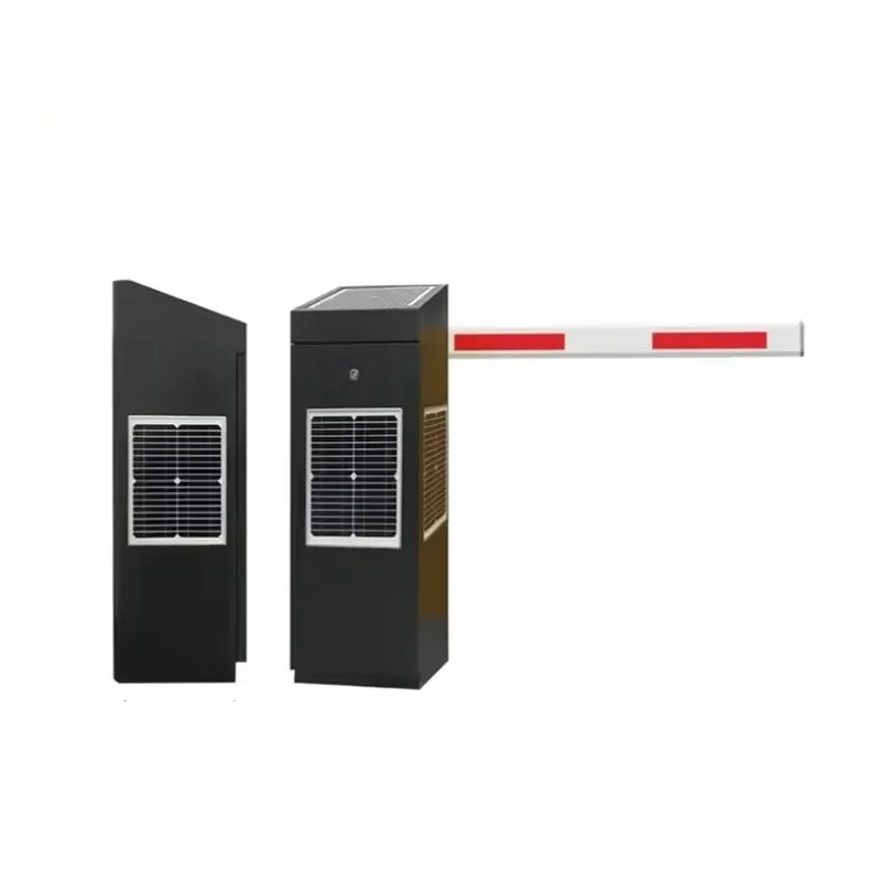 Solar Powered Automatic Vehicle Parking Barrier Motorised Boom Folding Electric Fence Gate for Car Park