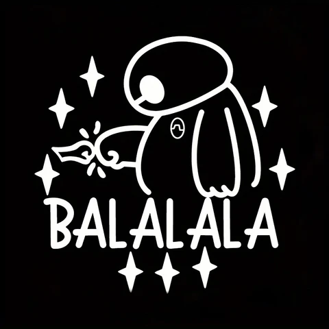 Виниловая наклейка Big Hero 6 Baymax для декора окна автомобиля, бампера Baymax BaLaLaLa, наклейки для ноутбука, идеально подходят для украшения вашего автомобиля!
