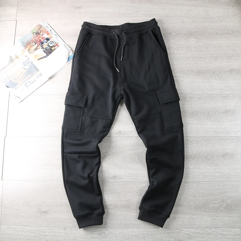 

Японские мужские повседневные хлопковые спортивные штаны с множеством kets, рабочая одежда, удобные длинные брюки свободного покроя