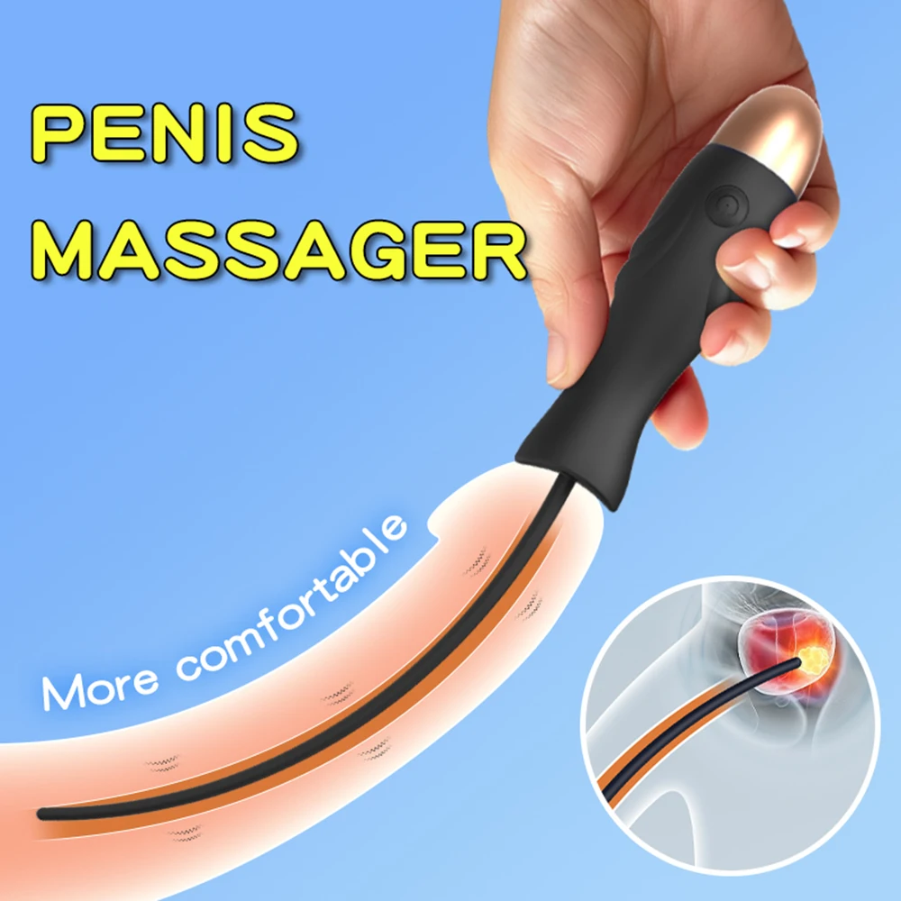 10 Speeds Urethral Catheter Vibrator Horse Eye Stimulator Masturbator Adult Sex Toys For Men Gay Penis Plug Insert Sound Dilator