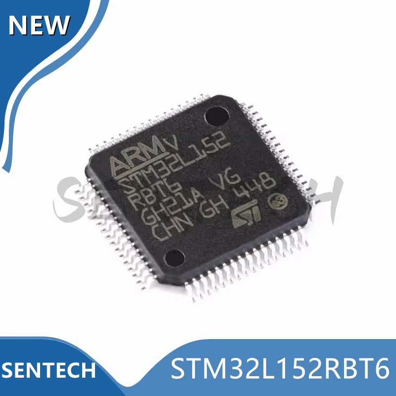 5Pcs/Lot New Original STM32L152RBT6 LQFP-64 ARM Cortex-M3 32-bit microcontroller MCU