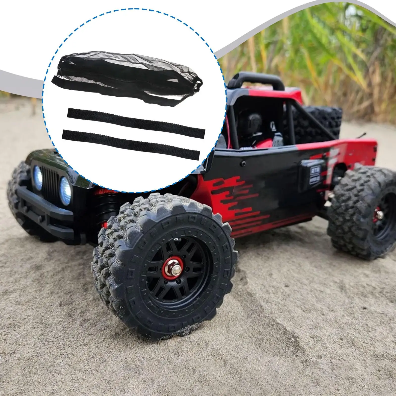 1/7 RC Car Chassis Dust Cover Dustproof Durability Replace Easy to Install Nylon Portable RC Car Parts Chassis Guard for 7303