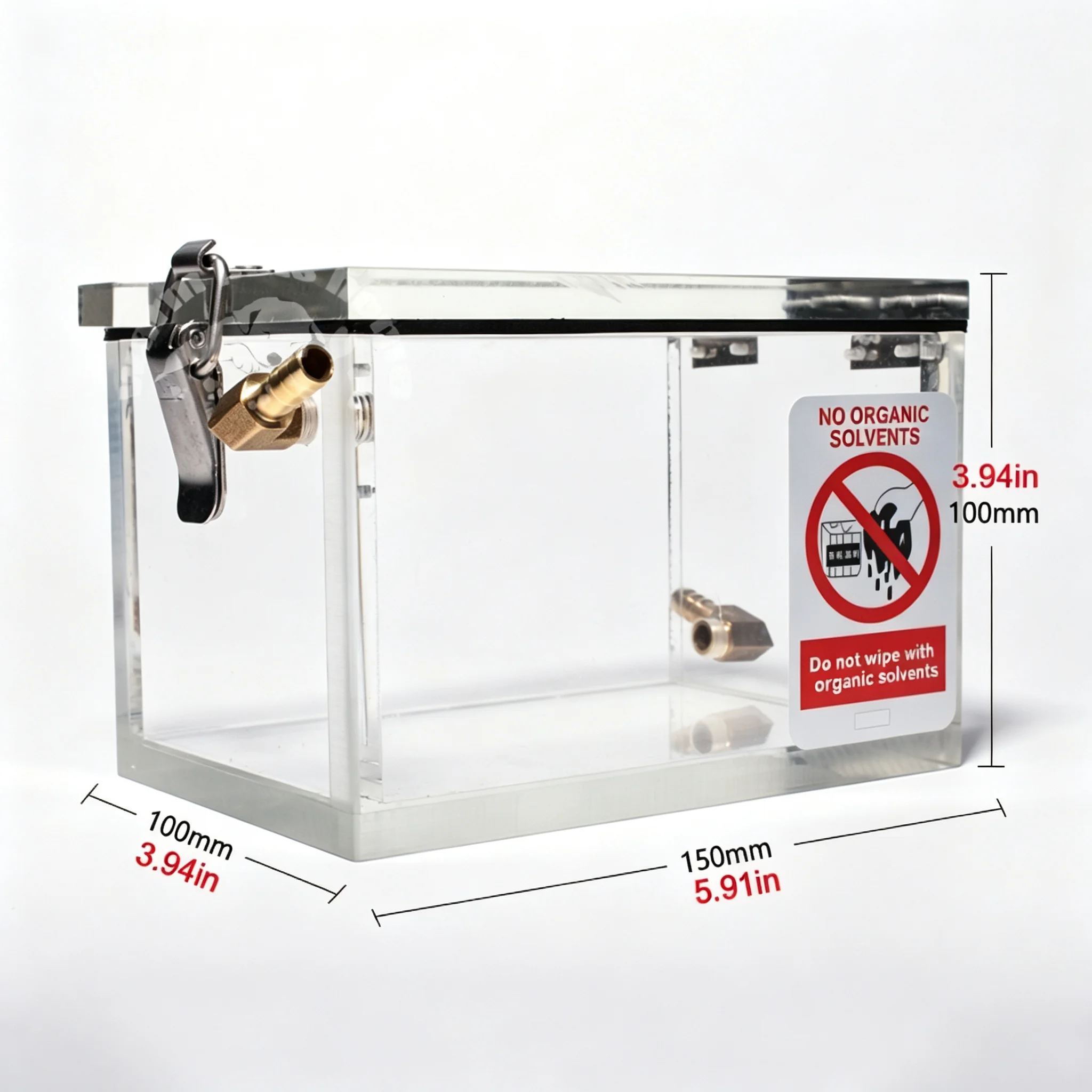 Animal Induction Chamber Anesthesia Box for Mouse 150*100*100mm Laboratory Instrument Equipment