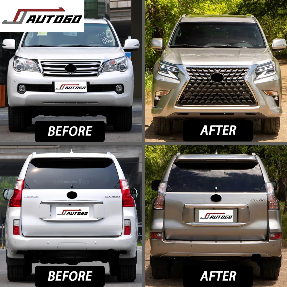 for  For Lexus GX460 10-13 with Front+Rear Bumper+Grille+Wheel Brow Change to 2014 2015 2016 2017 2018 2019 2020 Style TRD Optio