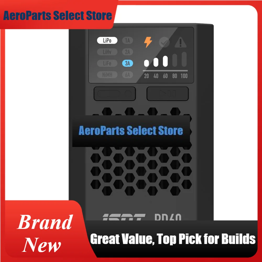 AeroPartsISDT PD60 Smart Charger 60W 6A Type-C Input Battery Balance FPV Charger For 1-4S Lipo Battery RC Drone Quadcopter Multi