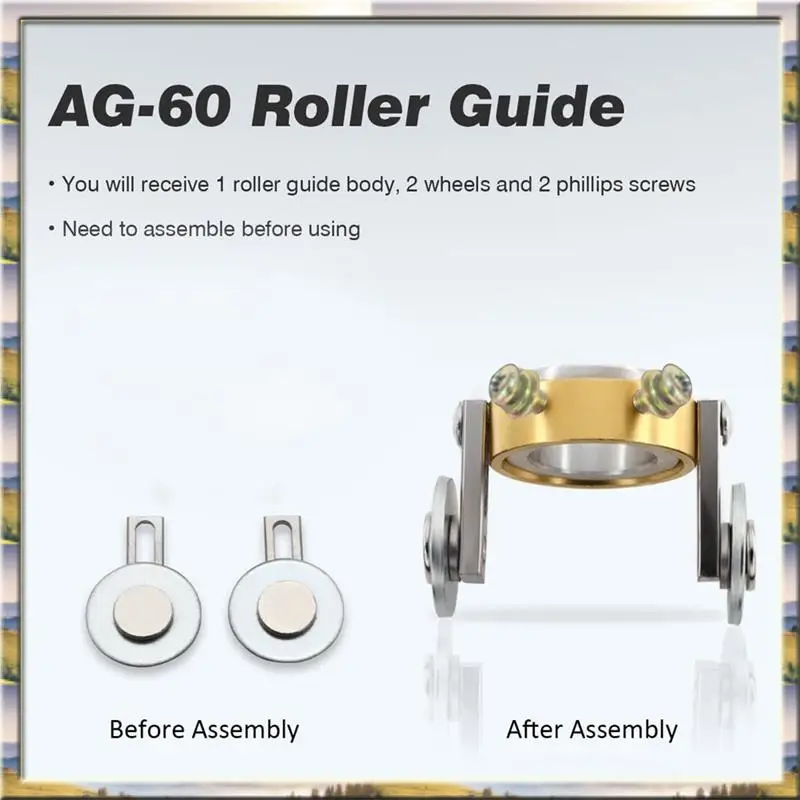 AA46 HOT-AG-60 Slotted Cup Roller Guide Wheel Guide Wheel Spacer Circle Compass Stand Off Fit Pilot Arc Starting