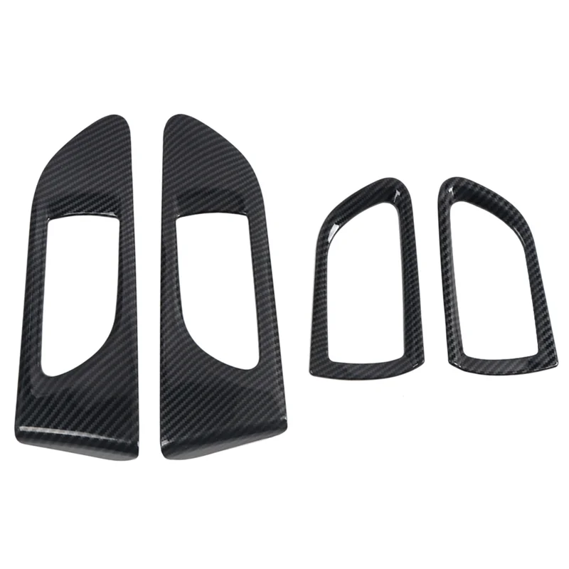 4Pcs Carbon Fiber Inner Door Handle Bowl Panel Cover Trim for Subaru WRX / WRX STI 2015-2020 Interior Mouldings