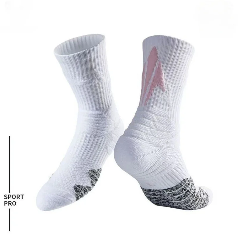 professional basketball socks for men thick towel sole long tube american style spring summer breathable training running sports