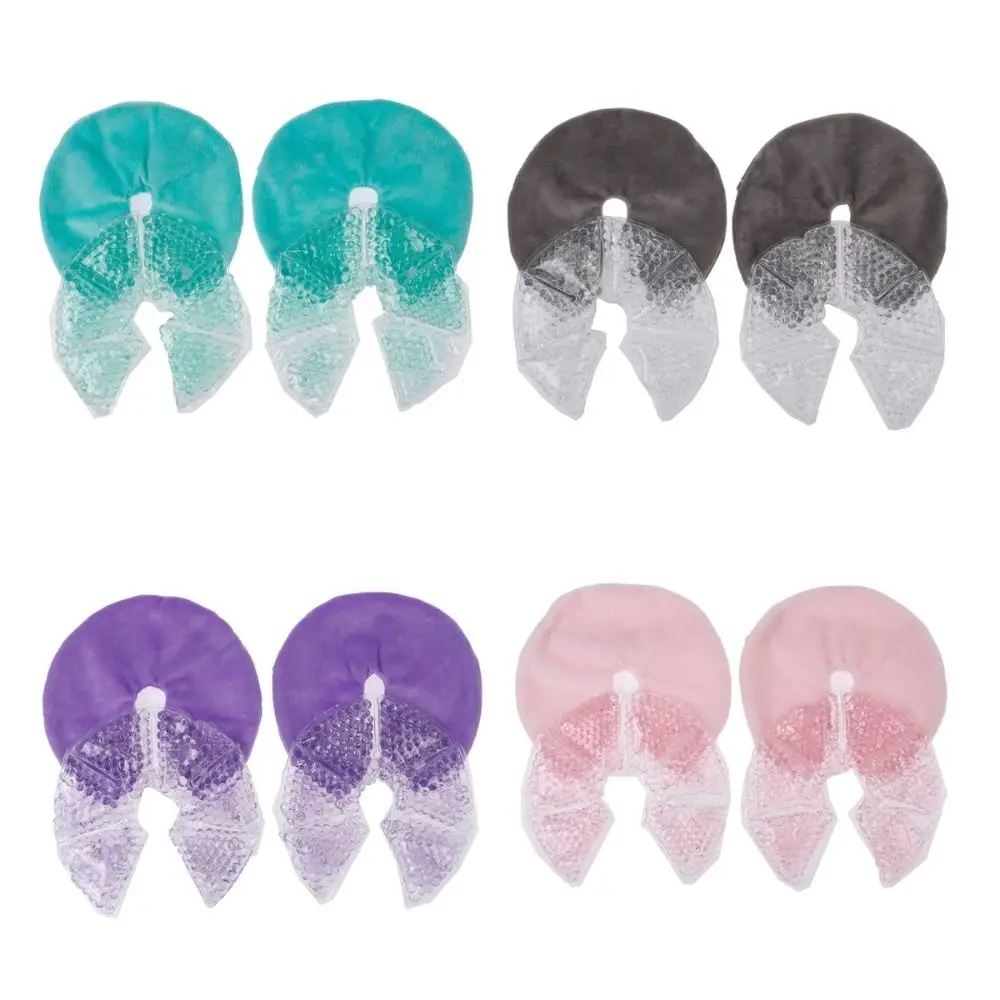 1/2 قطعة تخفيف الألم وسادة للصدر ضغط بارد قابلة لإعادة الاستخدام هلام الجليد حزمة الرضاعة الطبيعية جل الوسادة النساء الحوامل #3