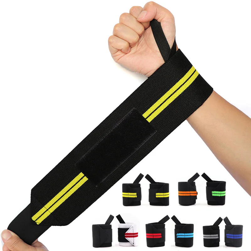 1 Pair Weight Lifting Wrist Wraps-Extra Strength Support Brace for Gym,Fitness&Sports-Anti-Sprain Protective Wrist Bandage Guard