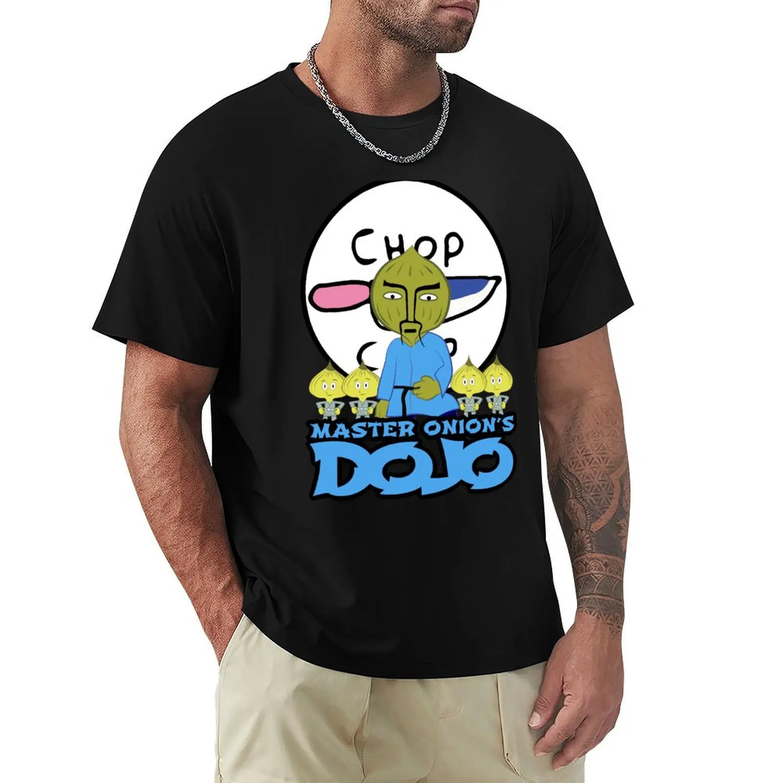 

Chop Chop Master Onion's Dojo T-Shirt anime clothes Clothing graphic shirts vintage t shirt men