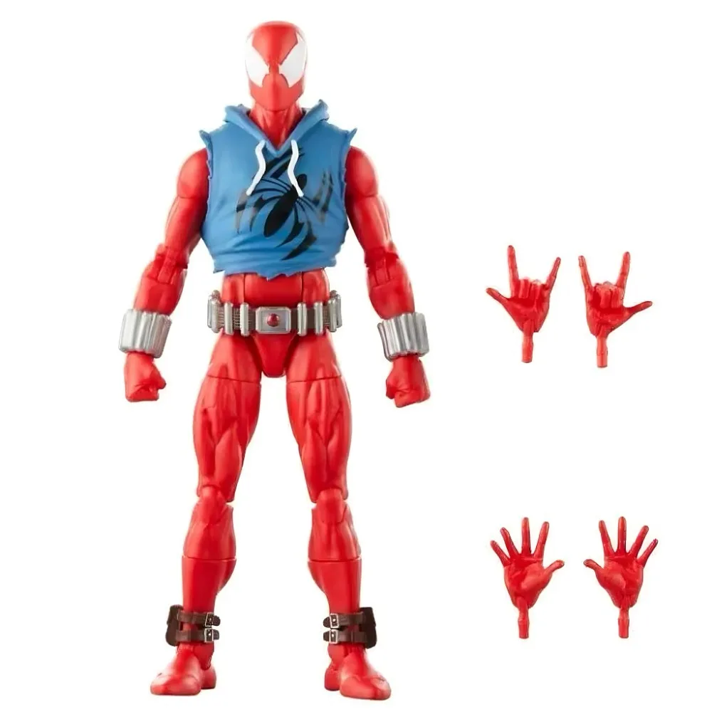 ML Legends Spider-Man Retro Packaging Series Scarlet Spider Anime Figure Model Toys Model Gifts for Boy 1/12