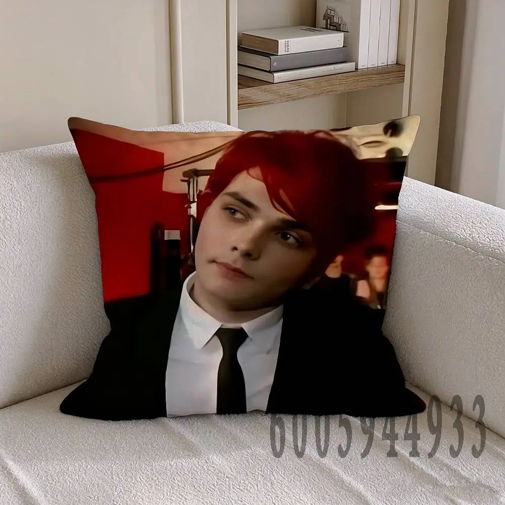 G-Gerard Way Anime Celebrity Merchandise All-Match Printed Pillow Case Sofa Car Office Room Decoration Protector