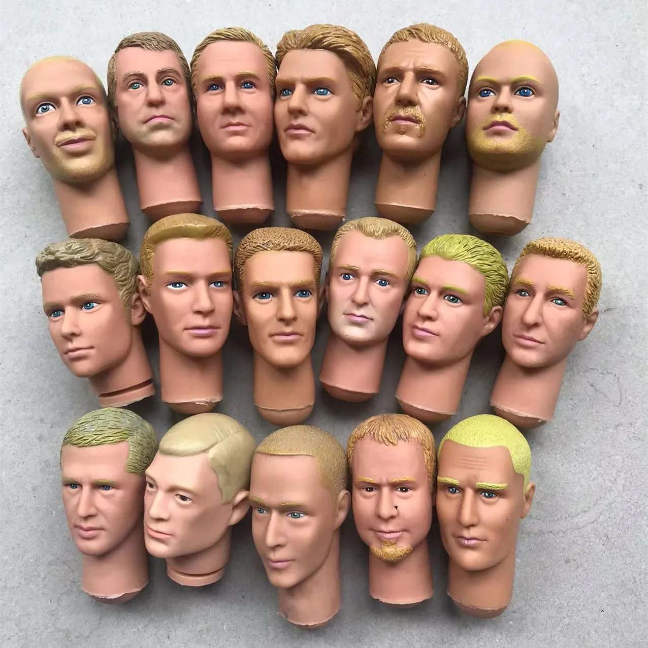 Male Doll Toy Heads DIY Doll Toy Parts Famous Men Stars Soldier 1/6 Doll Accessories Collection Gift Toys Boyfriend Figures