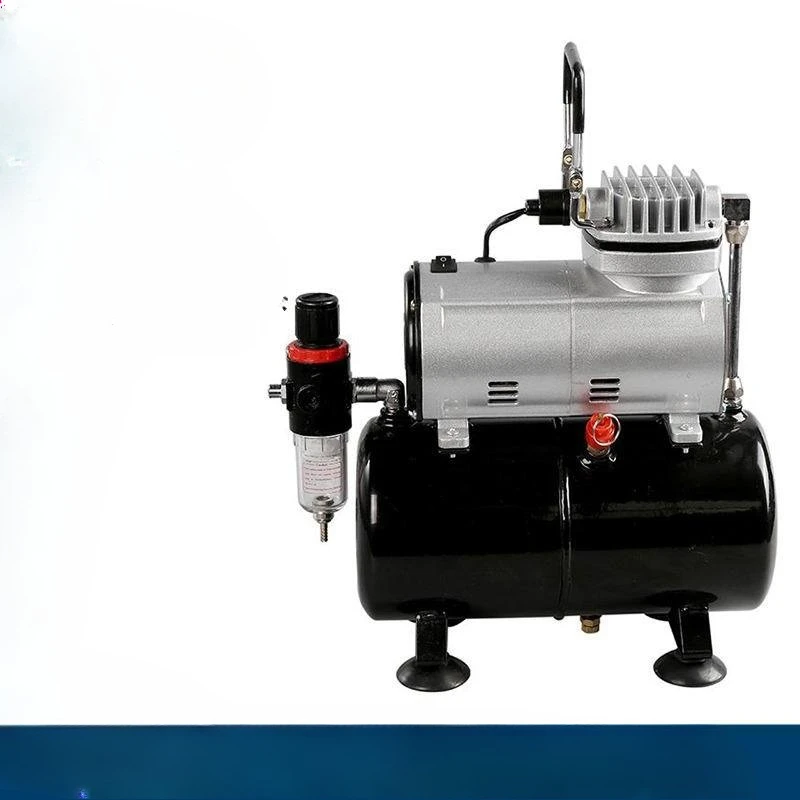

Portable 3L gas storage tank mini air compressor oil-free painting airbrush air pump model inkjet painting painting tool