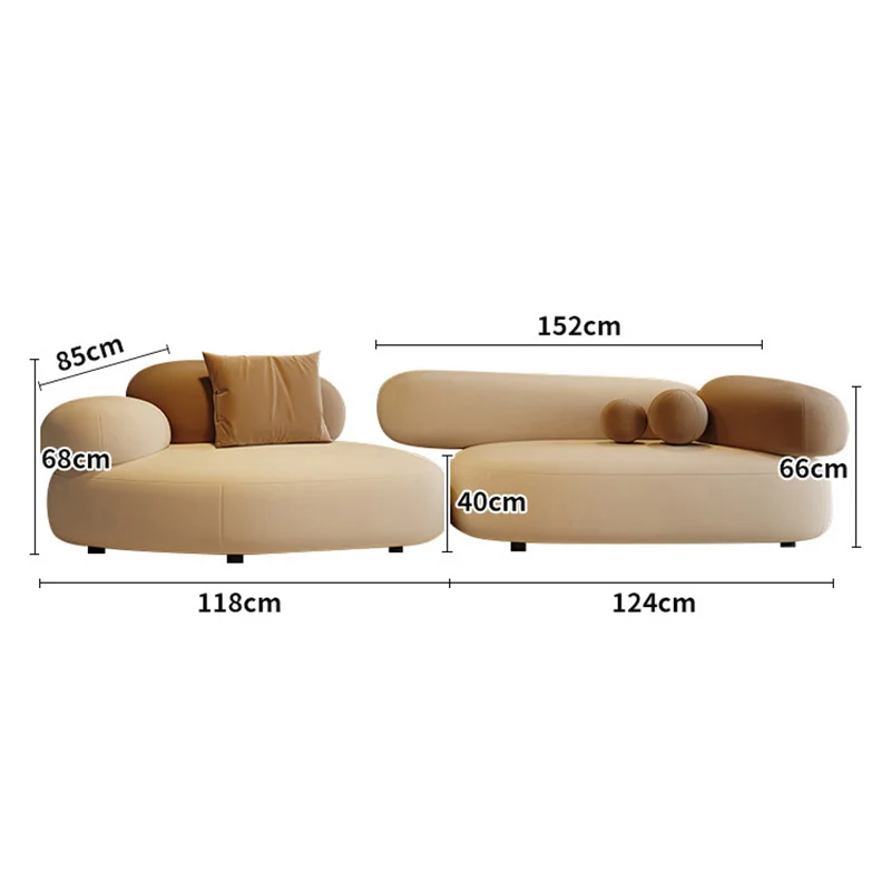 الحديثة الإبداعية الفانيلا أريكة لينة لغرفة المعيشة أنيق مريح واسعة الأريكة مكتب صالة البيضاوي الأرائك ديكور المنزل الداخلي الأرائك #6