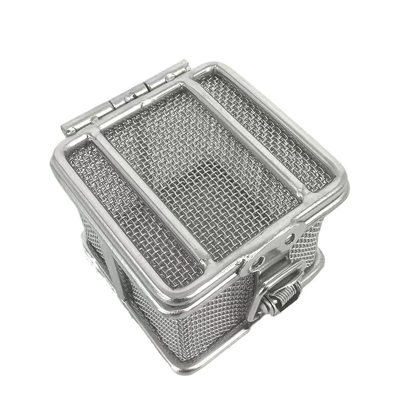304 stainless steel dense mesh sterilization basket medical operating room stomatology dental cleaning mesh basket precision