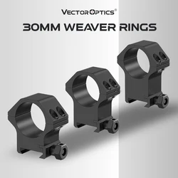 Victer Optics 2Pcs Hunting Scope Mount Ring for Dia 30Mm Tube Scopes 21Mm Weaver Rail Tactical Flashlight Mount